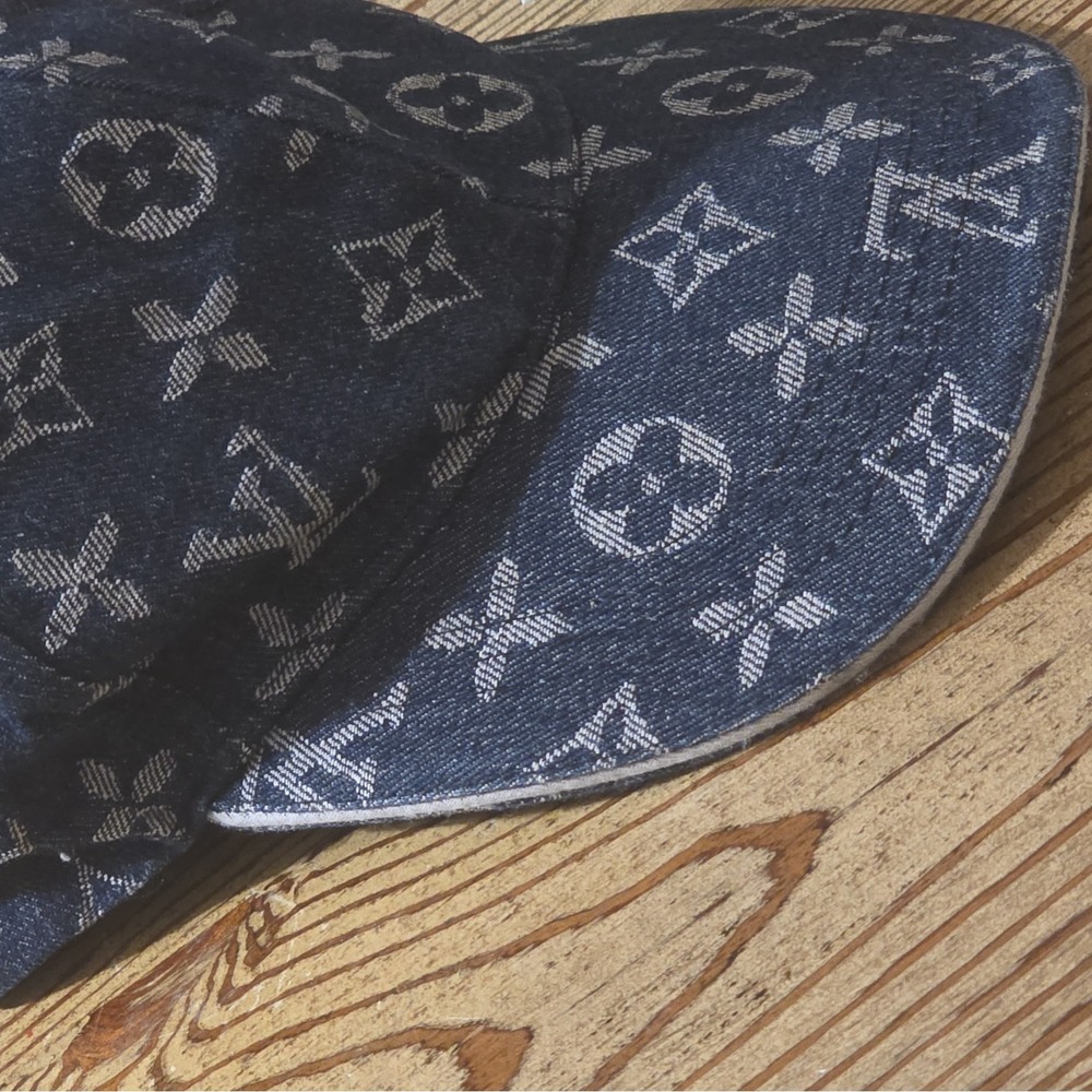 Louis Vuitton Monogram Baseball Cap Adjustable Blue Men One Size - Picture 8 of 12